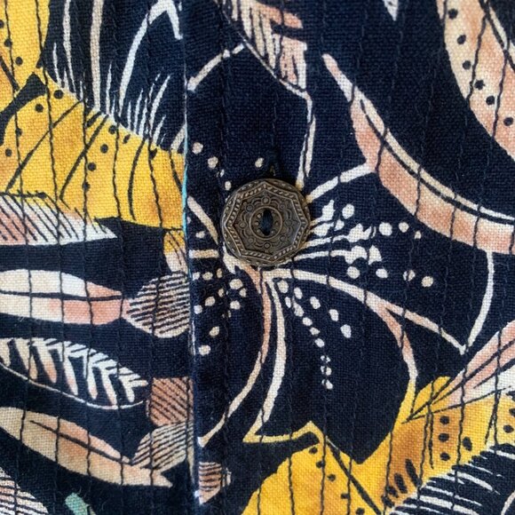 Life Style All Over Print Floral 100% Cotton Jacket XL - Picture 7 of 8